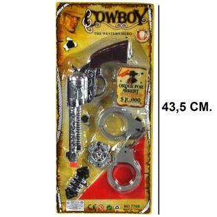 COWBOYSETT PÅ KORT - MODELL 5 (6 stk.)