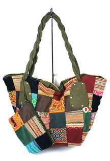 B-FAIR Patchwork Veske Stor Grønn (1 stk)