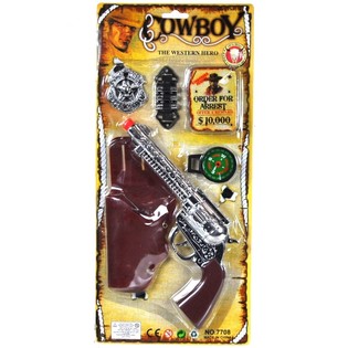 COWBOYSETT PÅ KORT - MODELL 2 (4 deler)