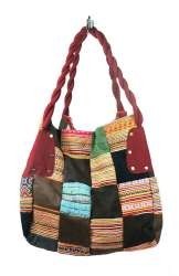 B-Fair Patchwork-veske Stor Rød (1 stk)