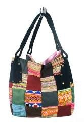 B-Fair Patchwork-veske Stor Svart - Håndlaget (1 stk.)