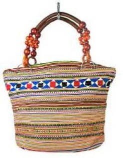 B-FAIR Beads Veske med brune perler (1 stk)