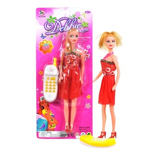 DEBBY DUKKE MED TELEFON PÅ KORT (6 stk.)