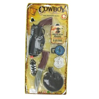 Cowboysett på kort - Modell 3 (6 stk.)