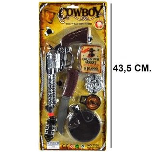 COWBOYSETT PÅ KORT - MODELL 4 (6 stk.)