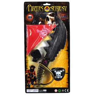 Piratsett p&aring; Kort - Modell 1 (6 stk.)