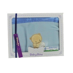 Baby Bow Fleecepledd til Baby - Bl&aring;tt
