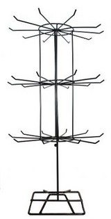 Displaystativ i Metall Svart (3 Etasjer) - 1 stk