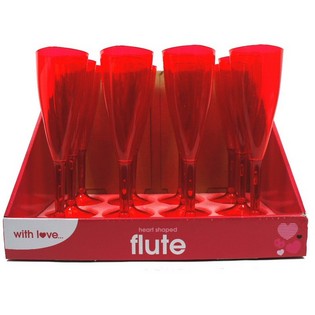 Hjerteformede Champagneglass (12 stk.)